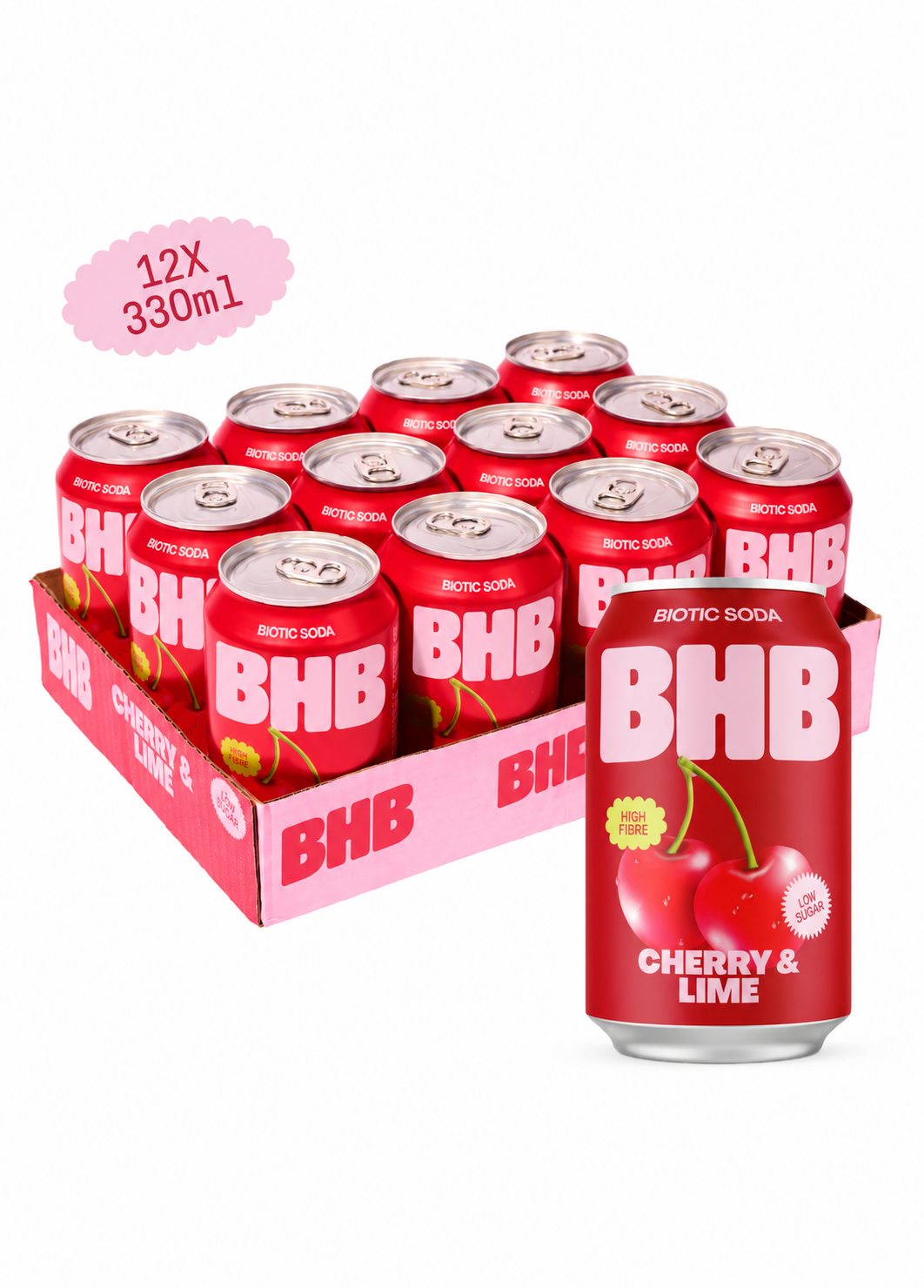 Cherry and lime twelve-can pack
